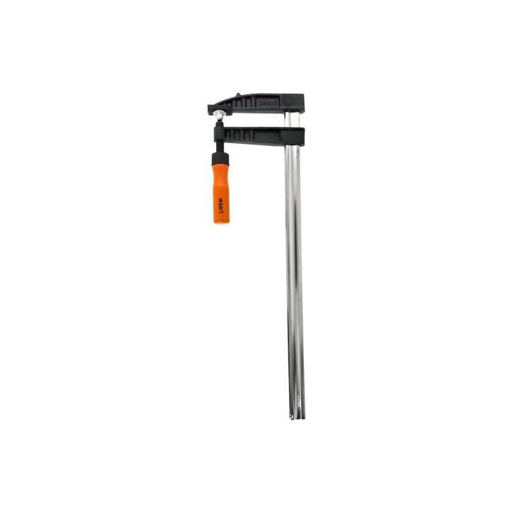 Ścisk stolarski 120 x 500 mm, typ F, drewniany uchwyt, FSC 100%, certyfikat NC-COC-062817