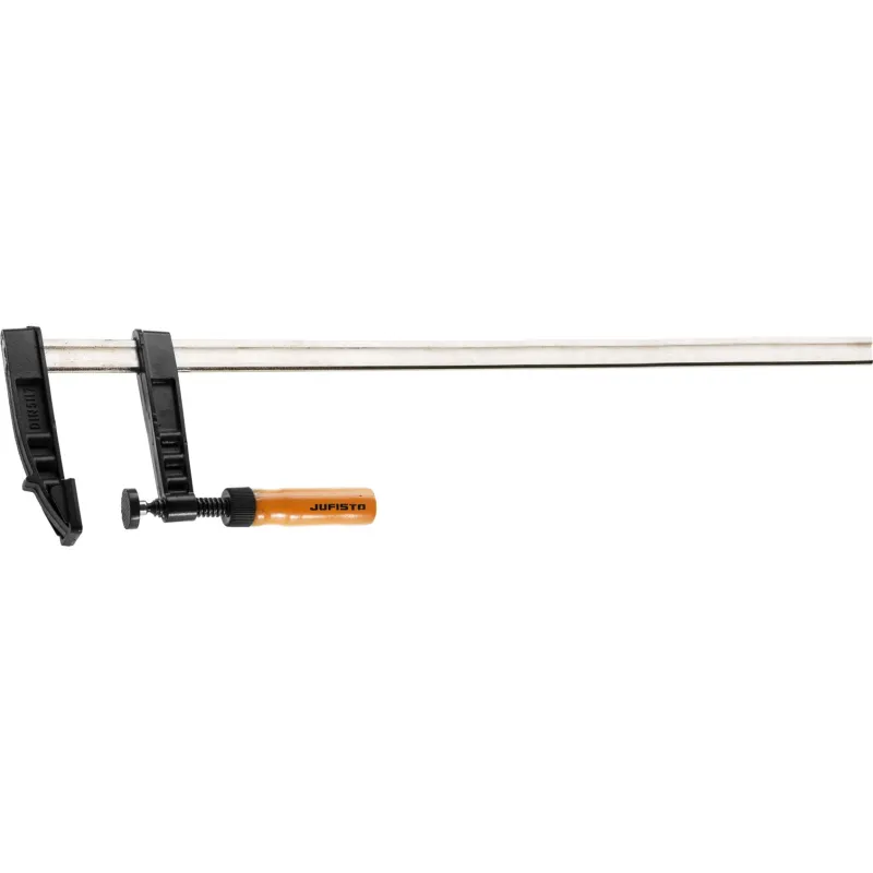 Ścisk stolarski 120 x 800 mm, typ F, drewniany uchwyt, FSC 100%, certyfikat NC-COC-062817 Ścisk stolarski 120 x 800 mm, typ F, drewniany uchwyt, FSC 100%, certyfikat NC-COC-062817