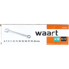 Zestaw kluczy płasko-oczkowych 6-22 mm, 12 szt.