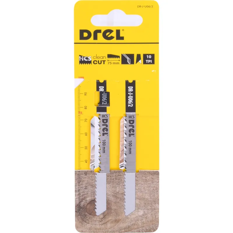 Brzeszczoty z uchwytem typu "U", 75 mm, 10TPI, do drewna, płyty wiórowej, sklejki, PVC, 2 szt. Brzeszczoty z uchwytem typu "U", 75 mm, 10TPI, do drewna, płyty wiórowej, sklejki, PVC, 2 szt.