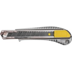 Nóż z ostrzem łamanym 18 mm, metalowy korpus