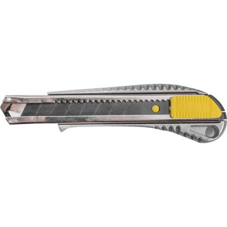 Nóż z ostrzem łamanym 18 mm, metalowy korpus