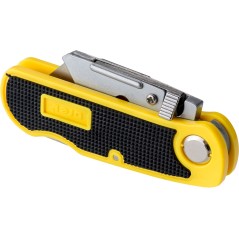 Nóż z ostrzem trapezowym 19 mm, plastikowy korpus, 5 ostrzy