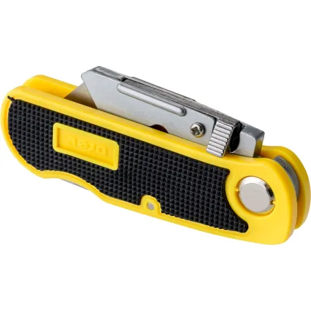 Nóż z ostrzem trapezowym 19 mm, plastikowy korpus, 5 ostrzy