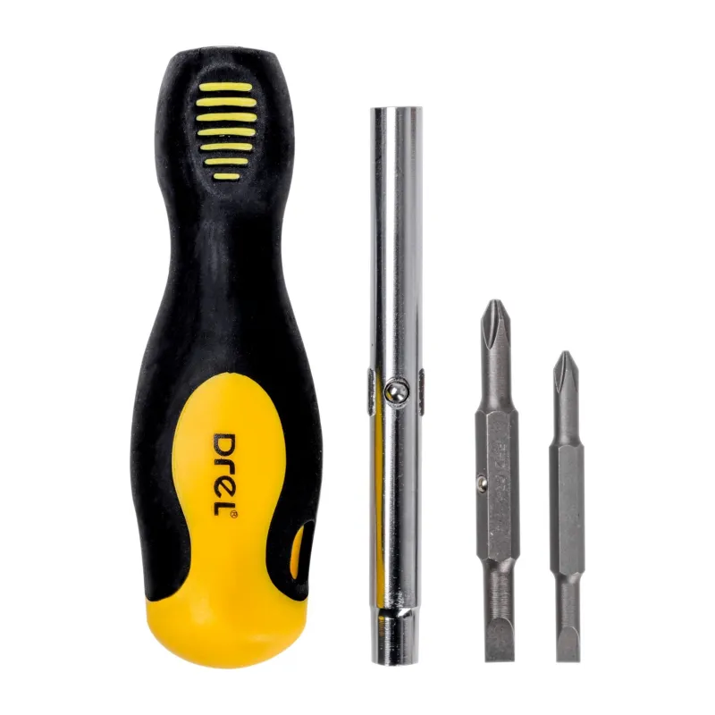 Wkrętak z wymiennymi końcówkami, 7 szt. Wkrętak z wymiennymi końcówkami, 7 szt.