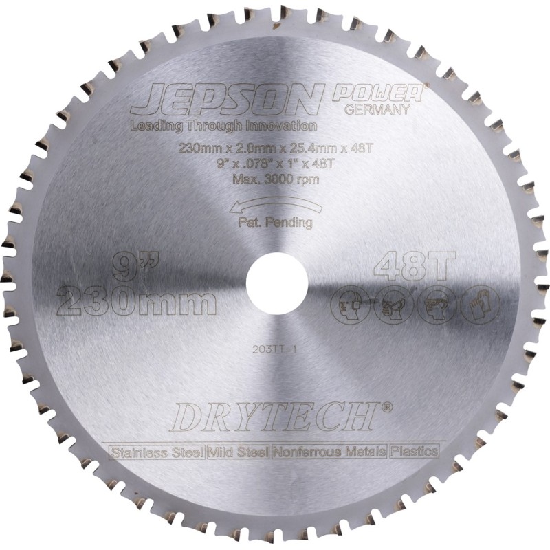 Piła tarczowa do metalu, Inox'u: 230 mm, 48 T Piła tarczowa do metalu, Inox'u: 230 mm, 48 T
