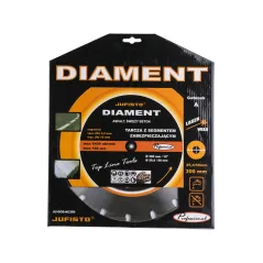 Tarcza diamentowa 300 x 25.4 mm, segmentowa, spawana laserowo, do asfaltu i świeżego betonu