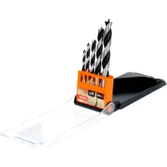 Zestaw wierteł do drewna 4.0-10.0 mm, szlifowane, 5 szt.