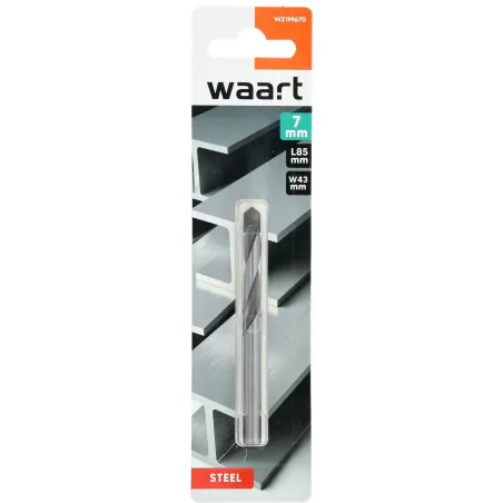 Wiertło z płytką z węglika spiekanego do metalu 7.0 mm- Max RPM 1000-1500