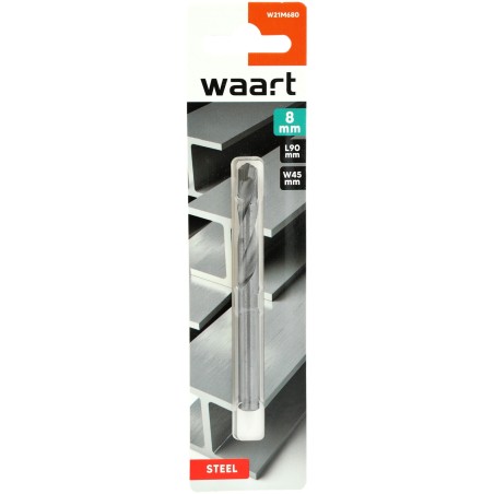 Wiertło z płytką z węglika spiekanego do metalu 8.0 mm - Max RPM 1000-1500
