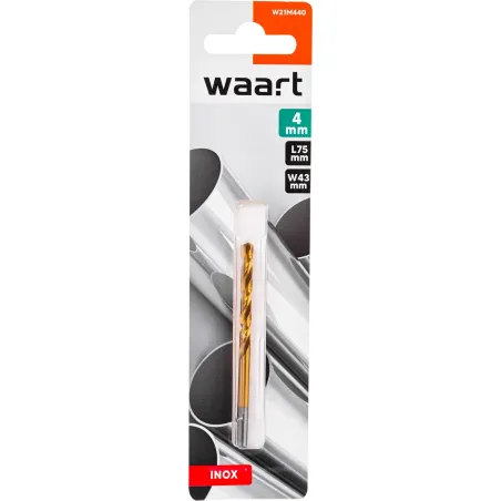 Wiertło do metalu 4.0 mm, tytanowane, szlifowane