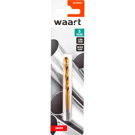 Wiertło do metalu 5.0 mm, tytanowane, szlifowane