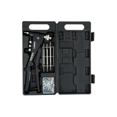 Nitownica do nitów stalowych i nitonakrętek z akcesoriami, 270 mm, nitonakrętki M3-M6, nity 2.4-4.8 mm