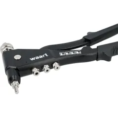 Nitownica do nitów stalowych i nitonakrętek z akcesoriami, 270 mm, nitonakrętki M3-M6, nity 2.4-4.8 mm