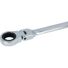 Klucz płasko-oczkowy z przegubem i grzechotką 11 mm