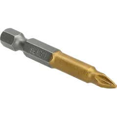 Końcówki wkrętakowe PZ1 x 50 mm, tytanowana, 2 szt.