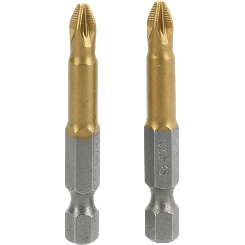 Końcówki wkrętakowe PZ2 x 50 mm, tytanowana, 2 szt.