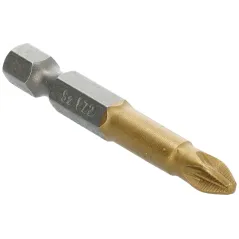 Końcówki wkrętakowe PZ2 x 50 mm, tytanowana, 2 szt.