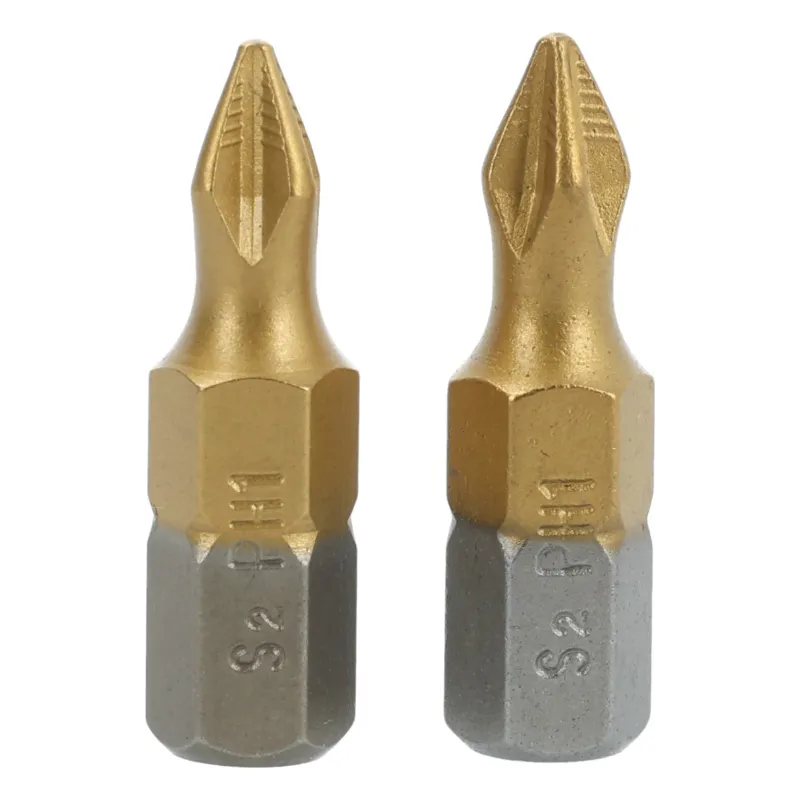 Końcówki wkrętakowe PH1 x 25 mm, tytanowana, 2 szt.