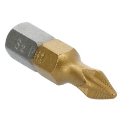 Końcówki wkrętakowe PH1 x 25 mm, tytanowana, 2 szt.