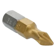 Końcówki wkrętakowe PH1 x 25 mm, tytanowana, 2 szt.