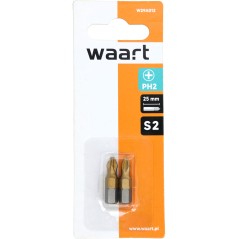 Końcówki wkrętakowe PH2 x 25 mm, tytanowana, 2 szt.