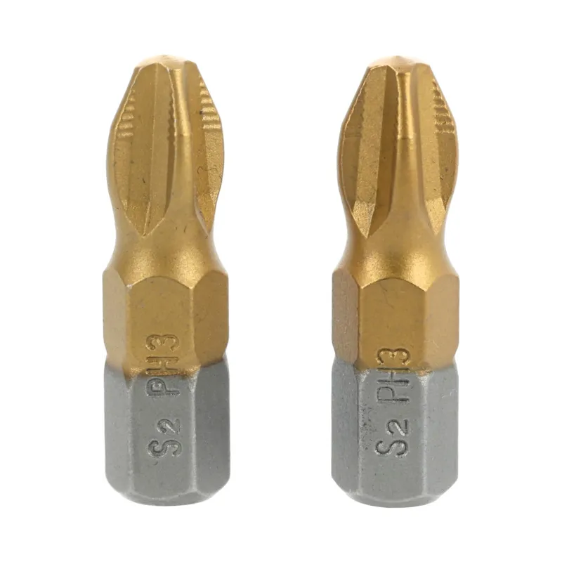 Końcówki wkrętakowe PH3 x 25 mm, tytanowana, 2 szt. Końcówki wkrętakowe PH3 x 25 mm, tytanowana, 2 szt.