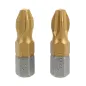 Końcówki wkrętakowe PH3 x 25 mm, tytanowana, 2 szt. Końcówki wkrętakowe PH3 x 25 mm, tytanowana, 2 szt.