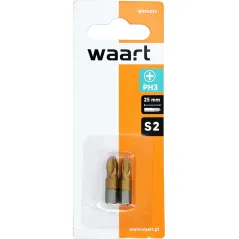 Końcówki wkrętakowe PH3 x 25 mm, tytanowana, 2 szt.