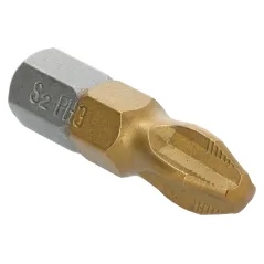 Końcówki wkrętakowe PH3 x 25 mm, tytanowana, 2 szt.