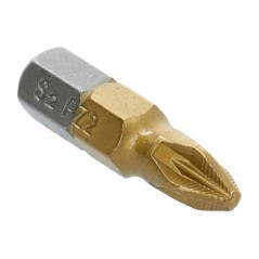 Końcówki wkrętakowe PZ2 x 25 mm, tytanowana, 2 szt.