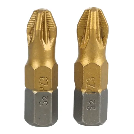 Końcówki wkrętakowe PZ3 x 25 mm, tytanowana, 2 szt.