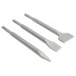 Zestaw dłut płaskich 20/40 x 250 mm, dłuto szpicak 14 x 250 mm, uchwyt SDS-plus, 3szt.