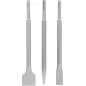 Zestaw dłut płaskich 20/40 x 250 mm, dłuto szpicak 14 x 250 mm, uchwyt SDS-plus, 3szt.