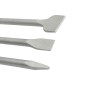 Zestaw dłut płaskich 20/40 x 250 mm, dłuto szpicak 14 x 250 mm, uchwyt SDS-plus, 3szt.