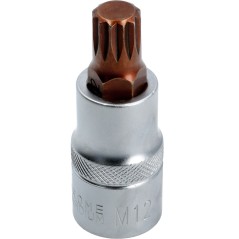 Końcówka Spline na nasadce 1/2", M12 x 55 mm