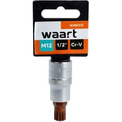 Końcówka Spline na nasadce 1/2", M12 x 55 mm