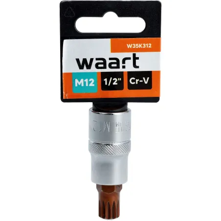 Końcówka Spline na nasadce 1/2", M12 x 55 mm