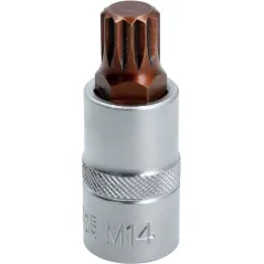 Końcówka Spline na nasadce 1/2", M14 x 55 mm