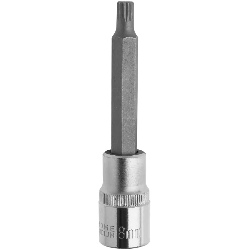 Końcówka Spline na nasadce 1/2", M8 x 100 mm