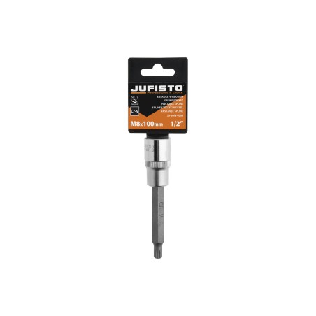 Końcówka Spline na nasadce 1/2", M8 x 100 mm