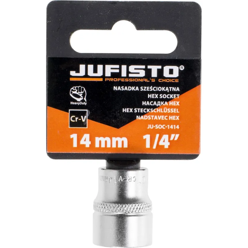 Nasadka sześciokątna 1/4", 14 mm