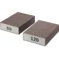 Gąbki ścierne 70 x 100 x 25 mm, P80, P120, 2 szt. Gąbki ścierne 70 x 100 x 25 mm, P80, P120, 2 szt.