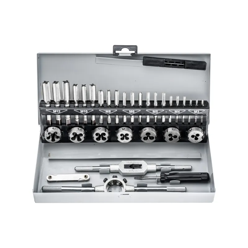 Zestaw narzynek i gwintowników M3-M12, 32 szt.