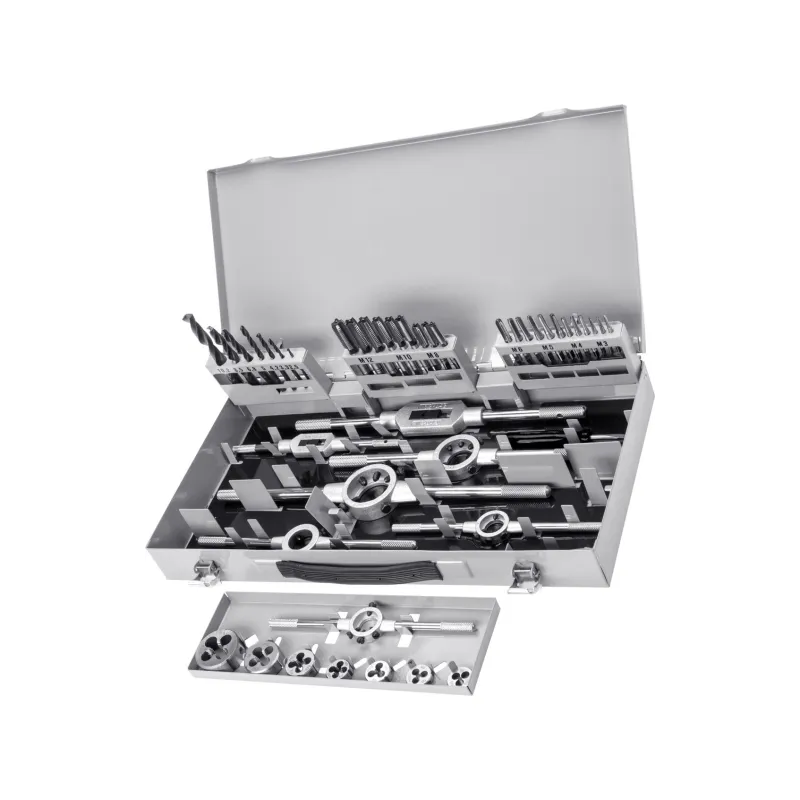 Zestaw narzynek i gwintowników M3-M12, 44 szt.