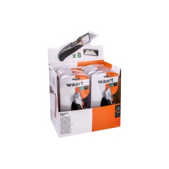 Nóż z ostrzem trapezowym 19 mm, 11 ostrzy, automatycznie chowane ostrze