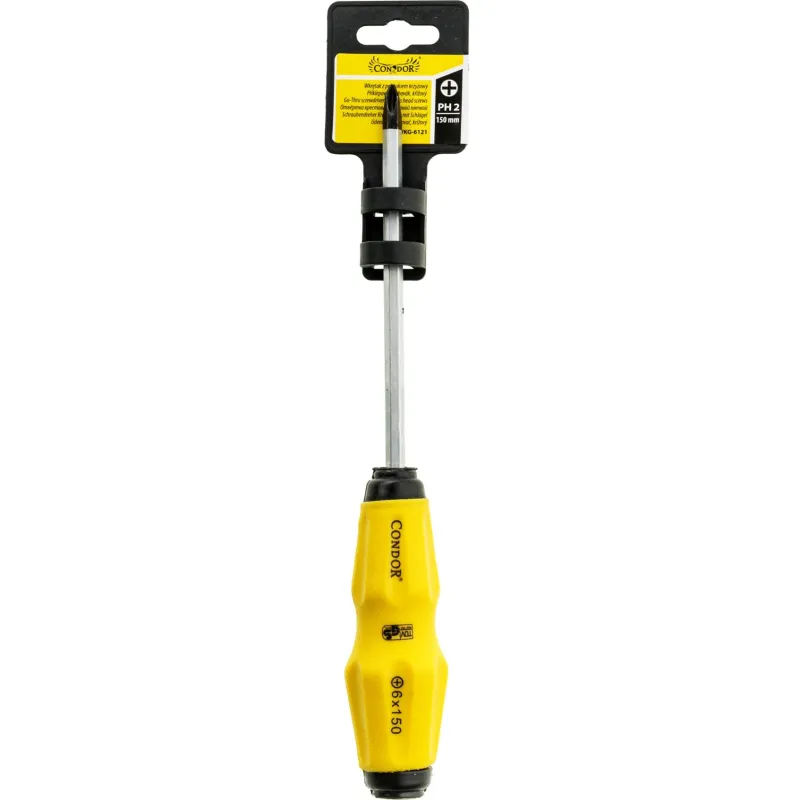 Wkrętak krzyżowy z podbijakiem PH2 x 150 mm Wkrętak krzyżowy z podbijakiem PH2 x 150 mm