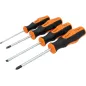 Zestaw wkrętaków 4 szt. SL3,SL5,PH1,PH2 Zestaw wkrętaków 4 szt. SL3,SL5,PH1,PH2