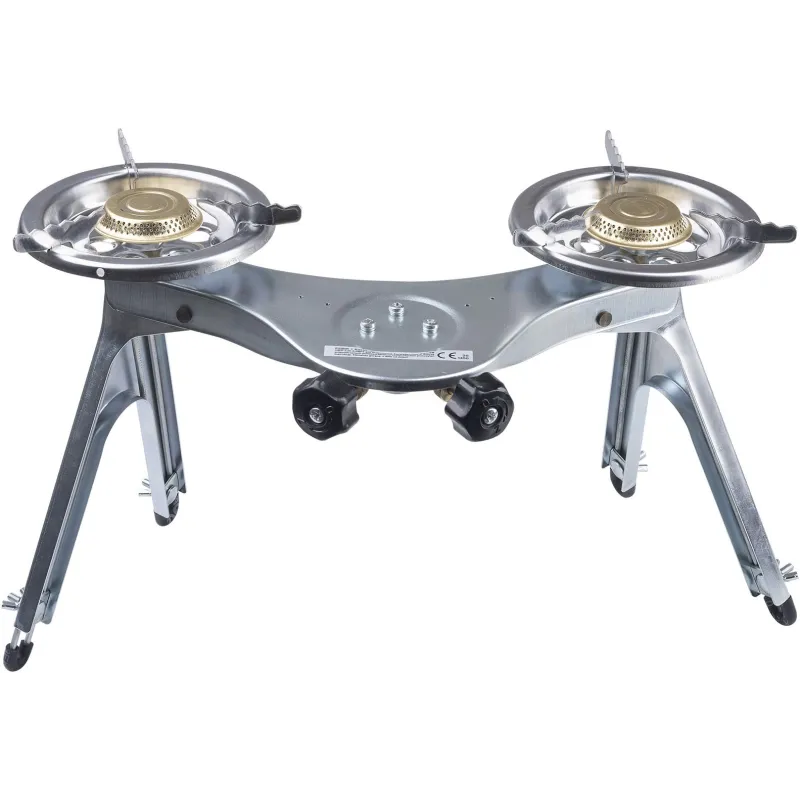 Kuchenka turystyczna podwójny palnik, 1.8 kW, 410 x 140 x 82 mm, 1.2 kg