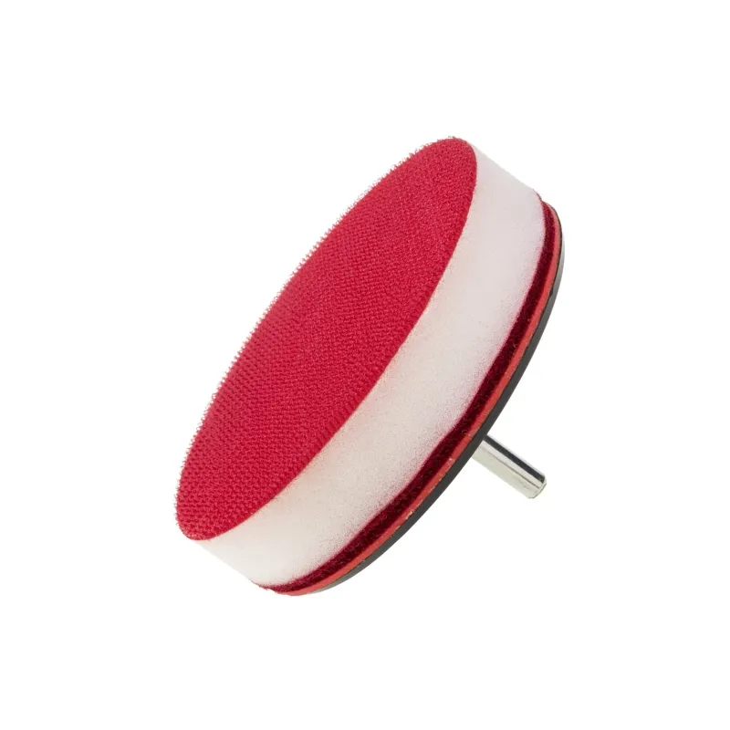 Zestaw dysk z rzepem z gąbką polerska 125 mm, z trzpieniem 6 mm